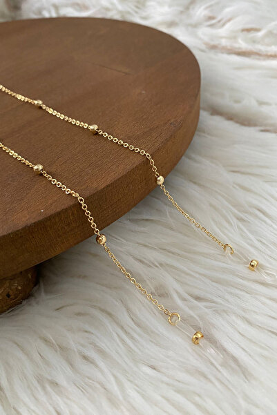 SAVETTE سلسلة نظارات ذهبية اللون، إكسسوار هدية، حزام نظارات، حبل نظارات