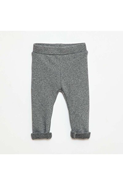 KIABI Brushed Knit Cotton Leggings GREY