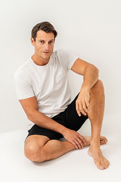 Arnetta Costum Bermuda alb pentru bărbați