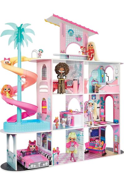 OMG بيت المفاجآت من إل أو إل سربرايز - بيت دمى جديد مصنوع من الخشب الحقيقي مع...