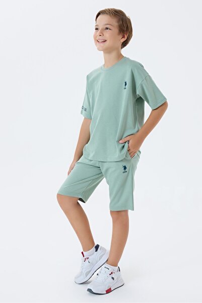 U.S. Polo Assn. Αγόρι πράσινη βερμούδα