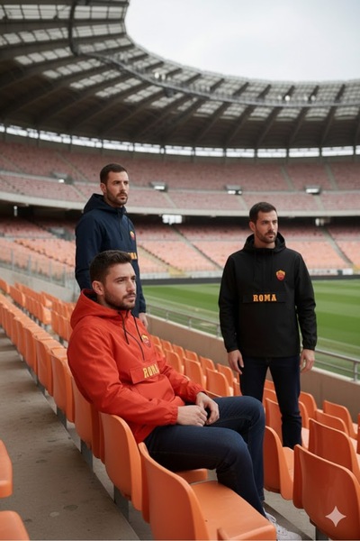 SARI Αδιάβροχο με μισό φερμουάρ ROMA WRITTEN