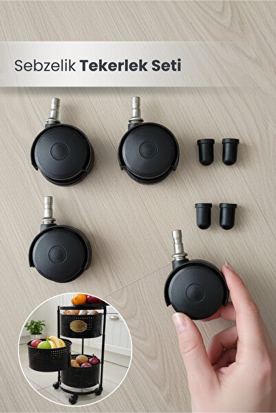 Orvila Sebzelik Tıpalı Tekerlek Seti Çok Amaçlı Tekerlek Seti