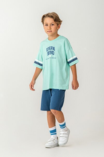 U.S. Polo Assn. Αγόρι πράσινη βερμούδα