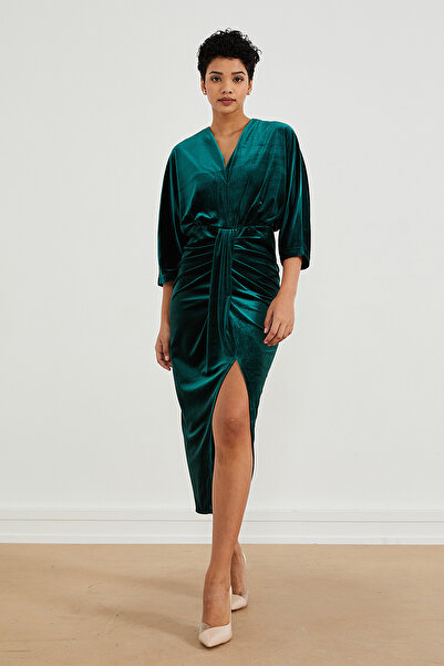 PAULMARK Rochie - Detaliată cu fantă