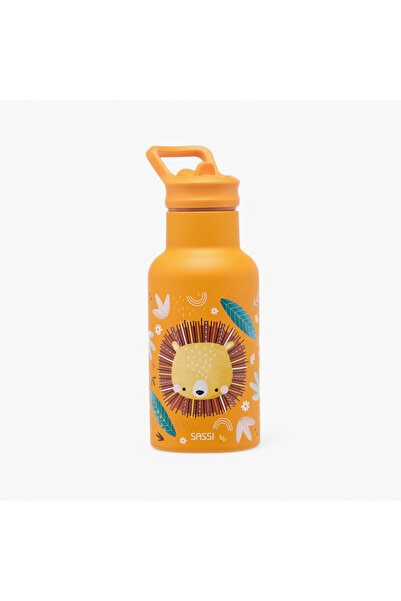 SASSI زجاجة تشومبي المعزولة بتفريغ الهواء بنقشة الأسد - 350 مل