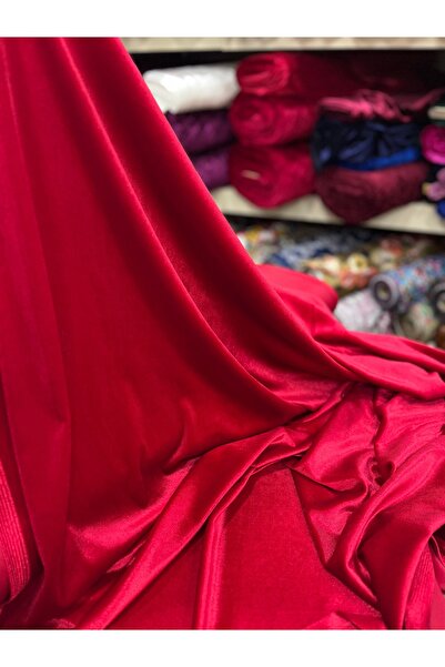 MEKİK MANİFATURA Red Silk Velvet for 30 Meters