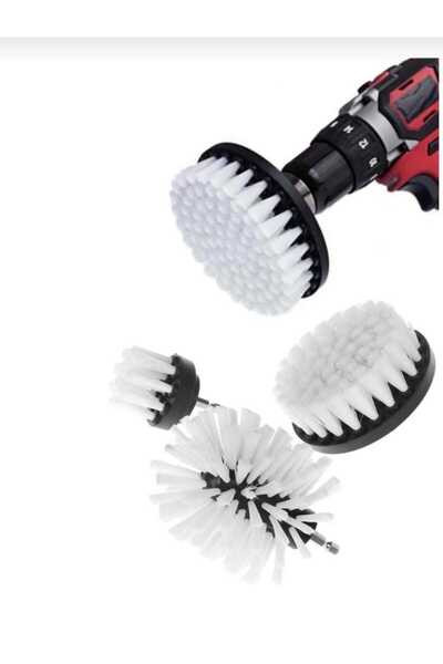 Hırdavat Matkap Temizlik Fırça Seti Banyo Mutfak Oto Jant Koltuk Halı Fayans ...