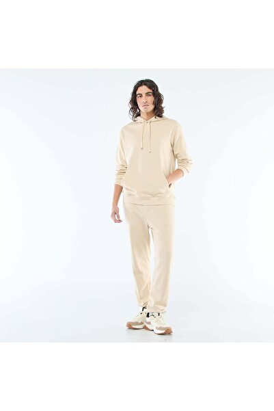 KIABI Solid French Terry Joggers BEIGE