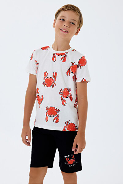 Rolypoly Costum bermuda albă pentru băiat