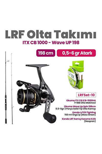Okuma ITX 1000 HA Makine- Wave Up Power 198 cm Kamış Lrf Set-10