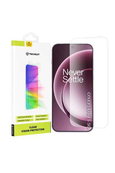 Techsuit OnePlus 15 Clear Vision Glass, transparent