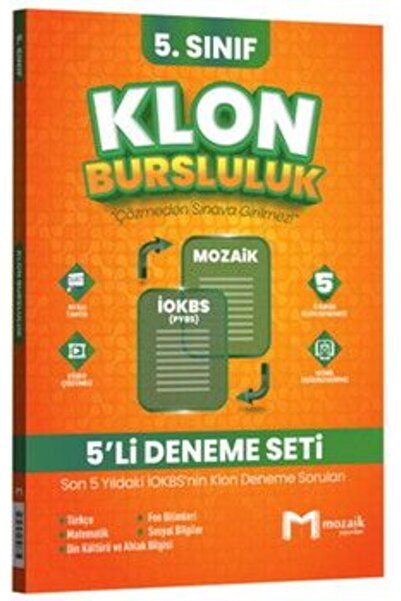 Mozaik Yayınları 5. Sınıf Klon 5 li Deneme Seti