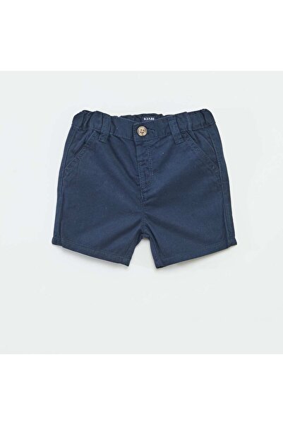 KIABI شورت تشينو سادة من قماش التويل، أزرق