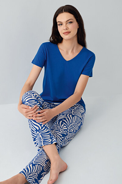 Arnetta Дамски тъмносин пижамен комплект