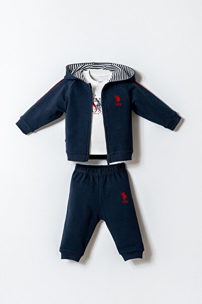 U.S. Polo Assn. Erkek Bebek Lacivert 3Lü Takım