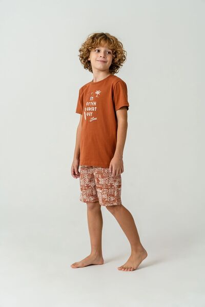 Arnetta Costum bermudă maro pentru băiat