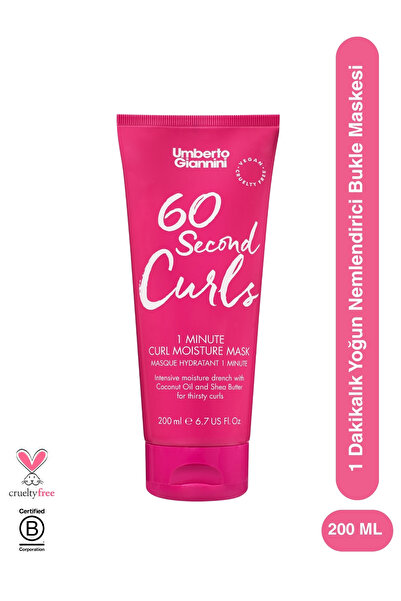 Umberto Giannini 60 Second Curls Mask - 1 Dakikalık Yoğun Nemlendirici Bukle ...