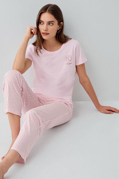 Pierre Cardin Women's Pink Pajama Set