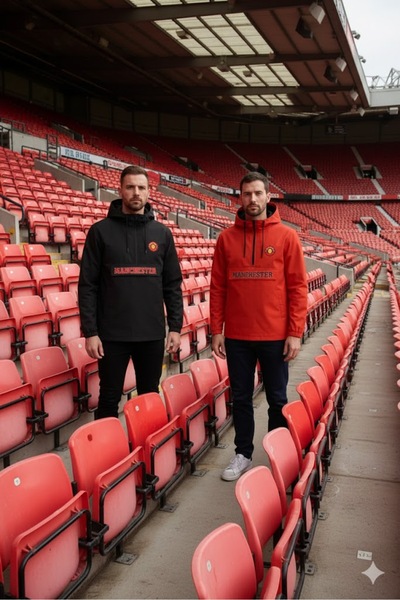 SARI Αδιάβροχο με μισό φερμουάρ MANCHESTER RED