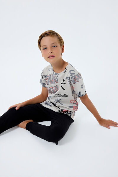 Rolypoly Boy's Gray Pajama Suit