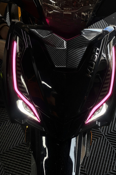 Banxtre Kuba Crystal 50CC Motosiklet için Far Tasarım Gündüz Ledi için Far St...