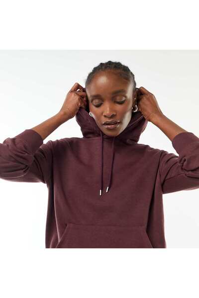 KIABI هودي قطني سادة بنفسجي