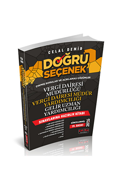 Savaş Yayınevi Doğru Seçenek Vergi Dairesi Müdürlüğü Hazırlık Kitabı Savaş Ya...