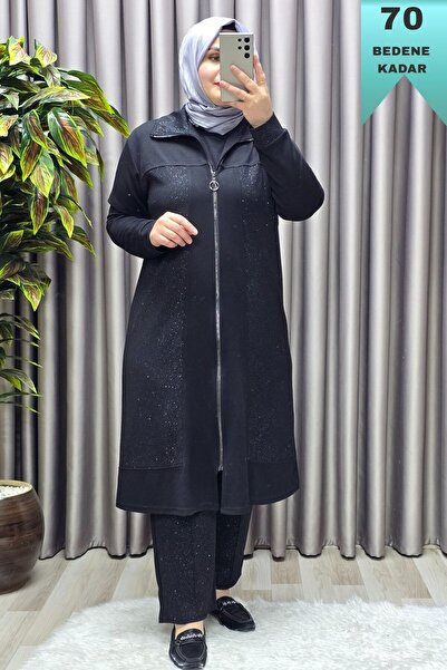 Elmas Tesettür Îmbrăcăminte pentru femei Mărimi mari Pantaloni din modal cu s...