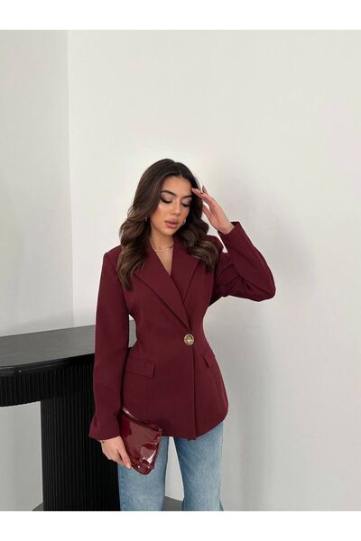 essenzaclothing Belden Oturtmalı Blazer Ceket