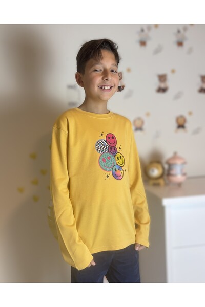 mirkidsclub تي شيرت بأكمام طويلة من قماش الإنترلوك للجنسين