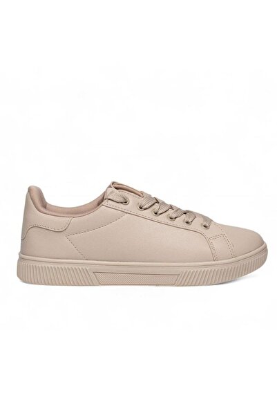 birizmoda Women's Leather Sneaker - Beige