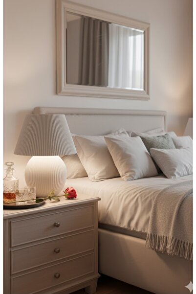 LO ADORO Bella Pinter Modern Design White Lampshade Table Lamp Bed Lampshade ...