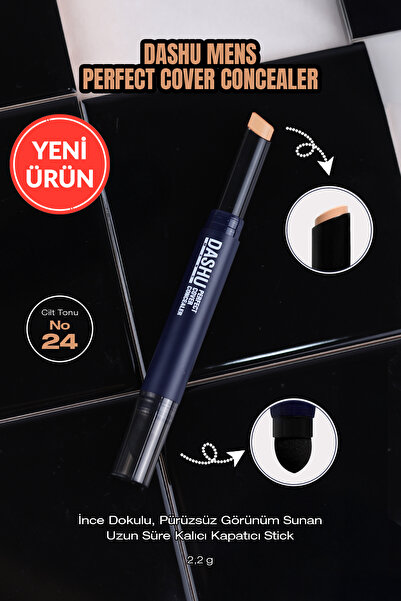 İnce Dokulu Pürüzsüz Görünüm Sunan Kapatıcı Mens Perfect Cover Concealer