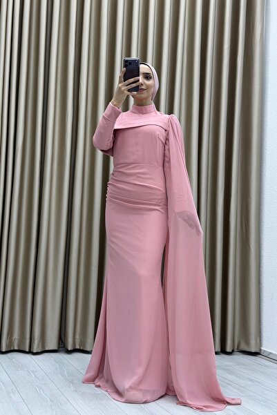 Matik Abiyem Draped Detailed Draped Long Dress
