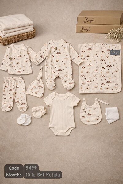 baby socks 10 Piece Combed Cotton Newborn Baby Girl Boy Hospital Discharge Set