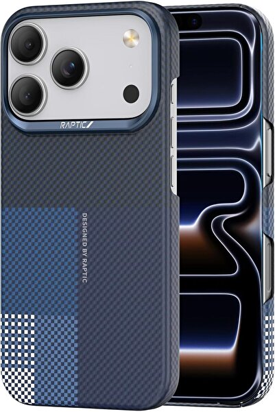Raptic غطاء من ألياف الأراميد لهاتف آيفون 17 برو [متوافق مع ماج سيف]، مصنوع م...