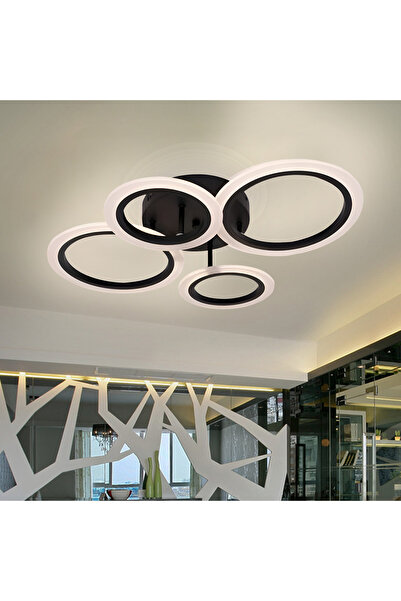 iTin LED Chandelier with Remote Control BETTY 44W, 4 Circles, Cold/Warm/Neutr...