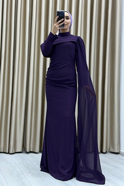 Matik Abiyem Draped Detailed Draped Long Dress