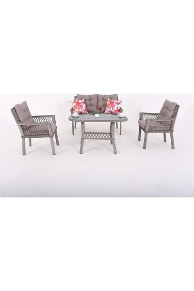 IRMAK MOBİLYA Flexy Home Garden Polo 2'li Bahçe Ve Balkon Mobilyası Takımı