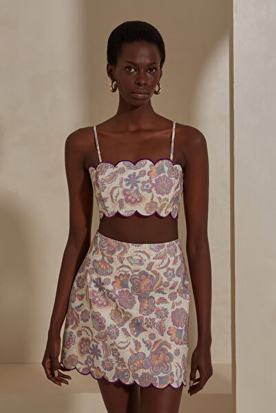 Dahlia Bianca Raven Keten Bluz