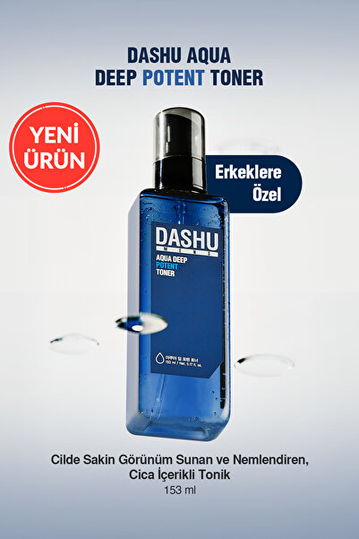 Dashu Cilde Sakin Görünüm Sunan ve Nemlendiren Cica İçerikli Tonik Mens Aqua ...