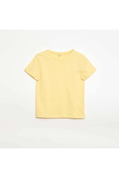 KIABI Plain jersey T-shirt YELLOW