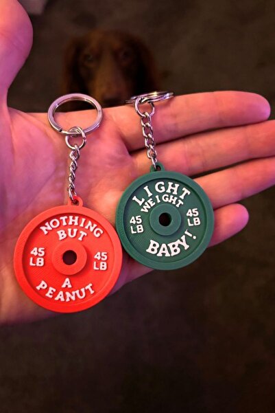 Nova Fitness Anahtarlık | Gym Sporcu Anahtarlığı | Halter Ağırlık Temalı | Fi...