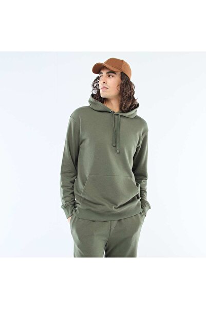 KIABI French Terry Hoodie GREEN
