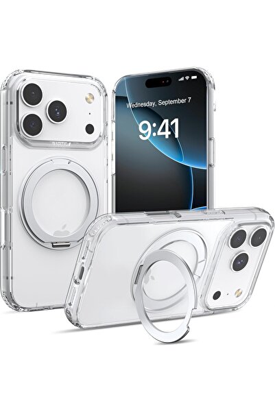 Raptic حامل هوائي لهاتف iPhone 17 Pro Max، متوافق مع MagSafe، حامل حلقي دوار ...