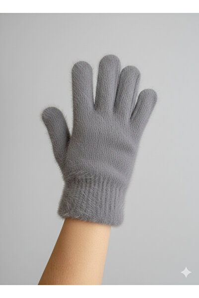 Mixshop Online Tüylü Örme Kadın Eldiven