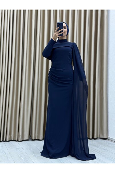 Matik Abiyem Draped Detailed Draped Long Dress