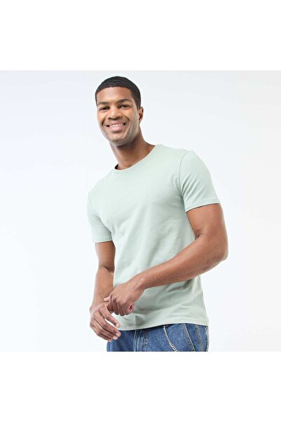 KIABI Plain T-shirt - Slim fit GREEN
