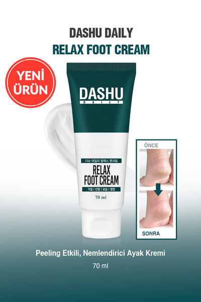 Dashu Peeling Etkili, Nemlendirici Ayak Kremi Daily Relax Foot Cream